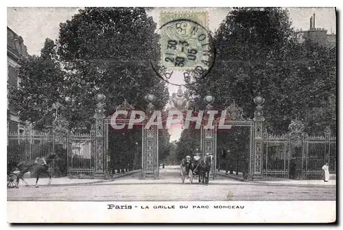 Ansichtskarte AK Paris La Grille du Parc Monceau