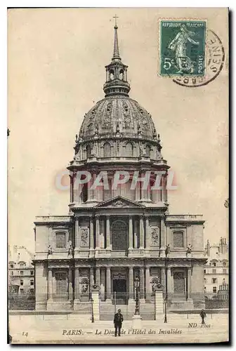 Cartes postales Paris Le Dome de l'Hotel des Invalides