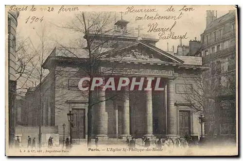 Cartes postales Paris l'Eglise St Philippe du Roule