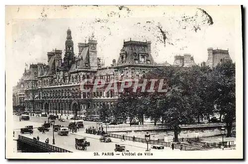 Cartes postales Paris L'Hotel de Ville