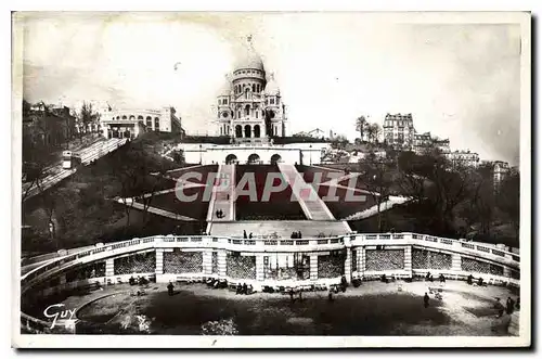 Cartes postales Paris et ses Merveilles Sacre Coeur et Escalier Monumental