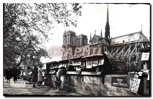 Ansichtskarte AK Paris Notre Dame Les Bouquinistes Quai de Montebello