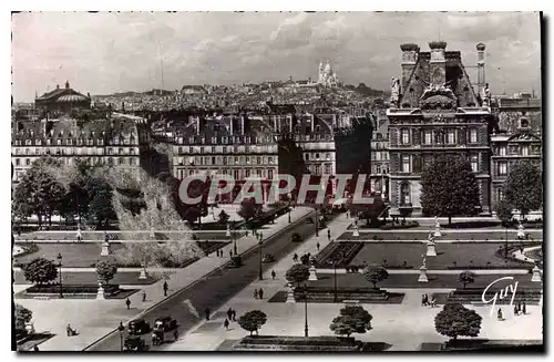 Ansichtskarte AK Paris et ses Merveilles La butte Montmartre vue de palais du Louvre