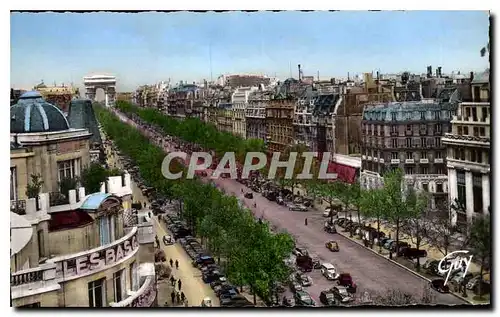 Ansichtskarte AK Paris et ses Merveilles Vue generale de l'avenue des champs Elysees et l'arc de triomphe de l'Et