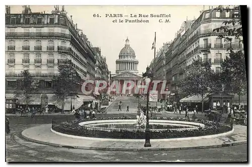 Cartes postales Paris La Rue Soufflot et le Pantheon