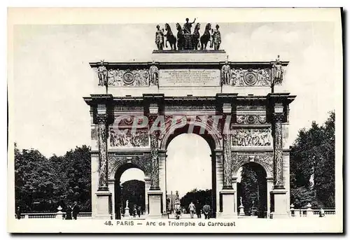 Cartes postales Paris Arc de triomphe du Carrousel