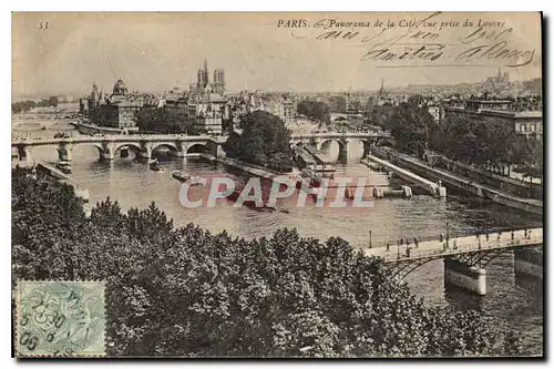 Ansichtskarte AK Paris Panorama de la Cite vue prise de Louvre