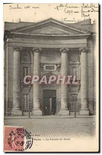 Cartes postales Paris La Faculte de Droit