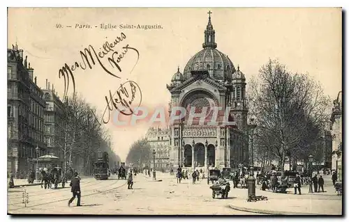 Cartes postales Paris Eglise Saint Augustin