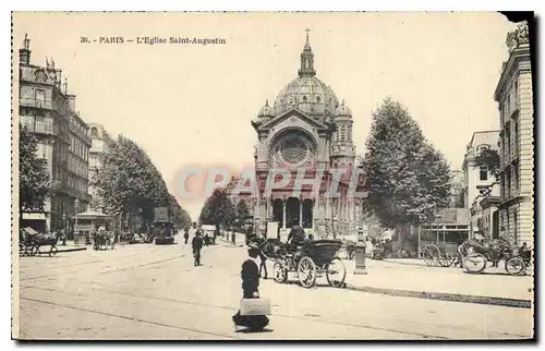 Cartes postales Paris Eglise Saint Augustin