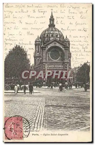 Cartes postales Paris Eglise Saint Augustin