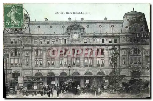 Cartes postales Paris Gare Saint Lazare