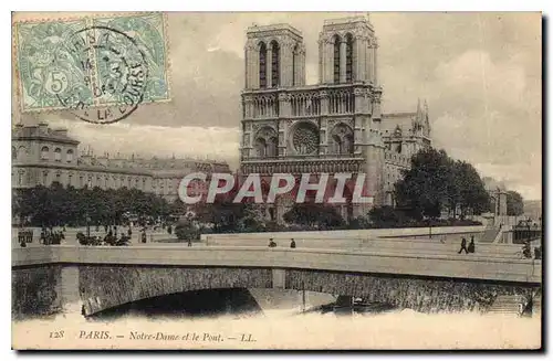 Ansichtskarte AK Paris Notre Dame et le Pont