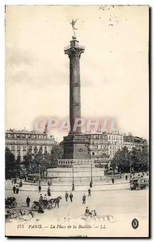 Cartes postales Paris la Place de la Bastille