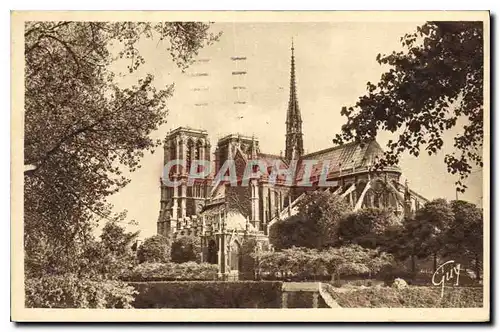 Cartes postales Paris et ses Merveilles La Cathedrale Notre Dame vue de sud est