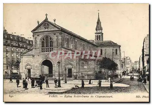 Cartes postales Paris Eglise Notre Dame de Clignancourt