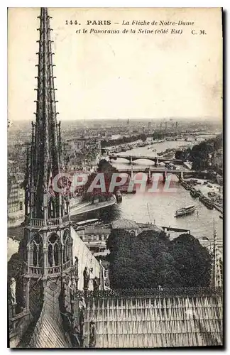 Ansichtskarte AK Paris La Fleche de Notre Dame et le Panorama de la Seine cote est