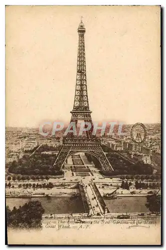 Ansichtskarte AK Paris La Tour Eiffel les Nouveaux Jardins de Mars