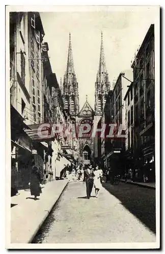 Cartes postales Clermont Ferrand Puy de Dome La Cathedrale vue de la rue des Gras