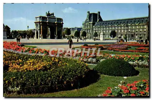 Cartes postales Paris les Jardins de Louvre