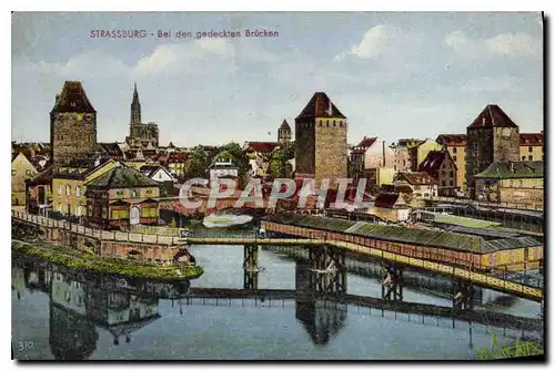 Cartes postales moderne Strassburg Bei den gedeckten Brucken