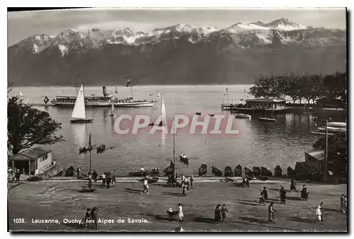 Cartes postales moderne Lausanne Ouchy les Alpes de Savoie