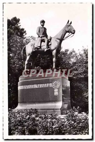 Cartes postales moderne Mont Cassel Nord Statue du Marechal Foch Mon inquietude en 1914 et mon regard s'ettendaient d'Yp