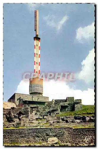 Cartes postales moderne Le Sommet du Puy de dome Ruines du Temple de Mercure et Tour de la RTF J B Mathon et Trouilhot a