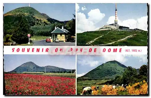 Moderne Karte Le Puy de Dome le Peage Tour de la RTF J B Mathon et Trouilhot archit vues generales