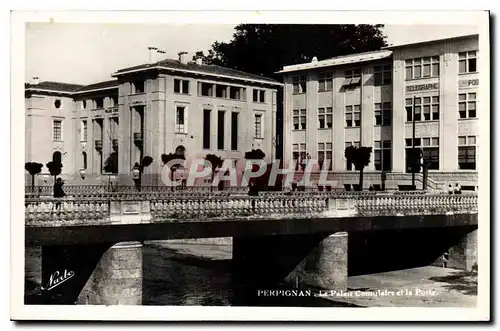 Cartes postales moderne Perpignan le palais Consulaire et la Poste