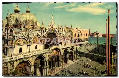 Cartes postales moderne Venezia Chiesa e Pizzatta S Marco