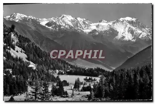 Cartes postales moderne Le Lac Champex et le Massif des Combins