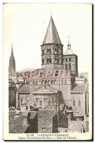 Cartes postales Clermont Ferrand Eglise Notre Dame du Port Cote de l'Abside