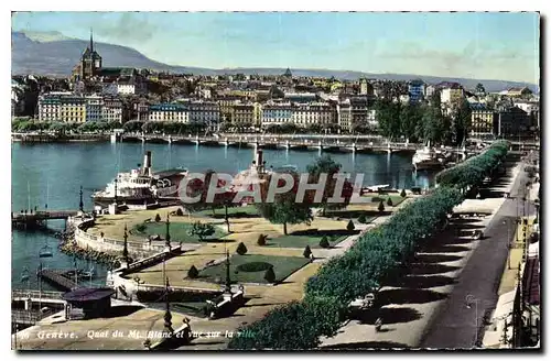 Cartes postales moderne Geneve Quai du Mont Blanc