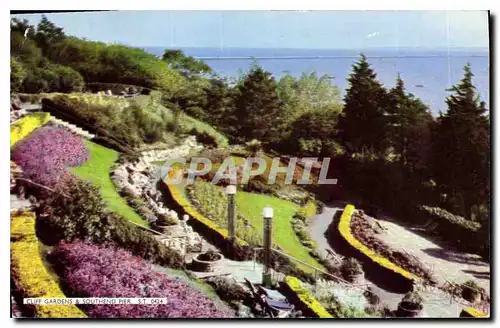 Cartes postales moderne Cliff Gardens et Southend Pier S T