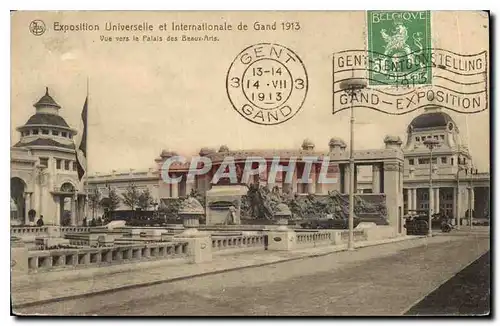 Cartes postales Exposition Universelle et Internationale de Gand Vue vers la Palais des Beaux Aris