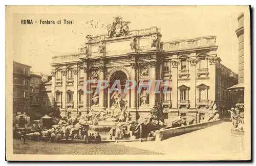 Moderne Karte Roma Fontana di Treyi