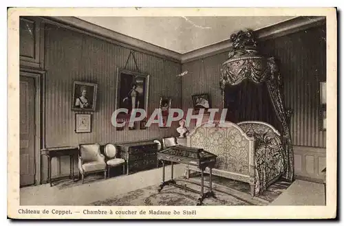 Cartes postales Ch�teau de Coppet Chambre a coucher de Madame de Stael