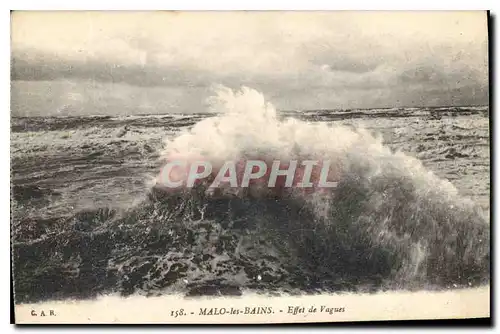 Cartes postales Malo les Bains Effet de Vagues