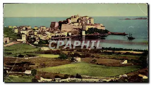 Ansichtskarte AK Corse Calvi Plage Vue Generale La Campagne et le Port