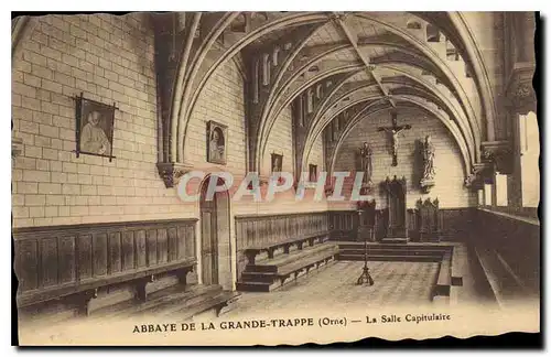 Ansichtskarte AK Abbaye de la Grande Trappe Orne La Salle Capitulaire