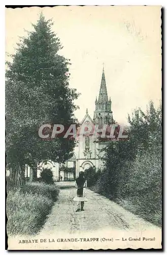 Ansichtskarte AK Abbaye de la Grande Trappe Orne Le Grand Portail