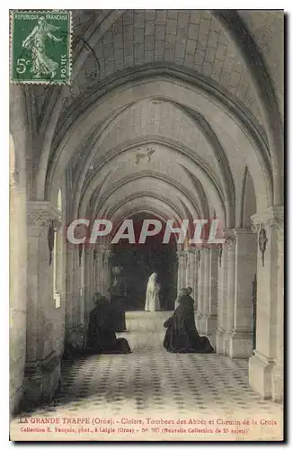 Cartes postales La Grande Trappe Orne Tombeau des Abbes et Chemin de la Croix