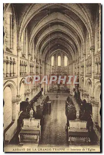 Cartes postales Abbaye de la Grande Trappe Interieur de l'Eglise