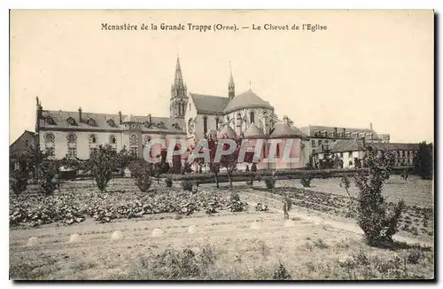 Ansichtskarte AK Monastere de La Grande Trappe Orne Le Chevet de l'Etglise