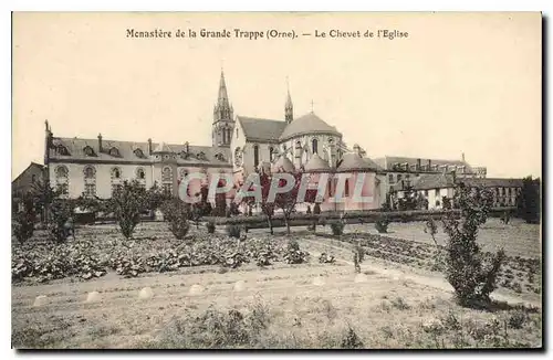 Cartes postales Monastere de La Grande Trappe Orne Le Chevet de l'Etglise