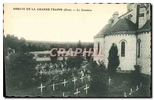 Ansichtskarte AK Abbaye de La Grande Trappe Orne Le Cimetiere