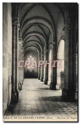 Ansichtskarte AK Abbaye de La Grande Trappe Orne Bas cote de l'Etglise