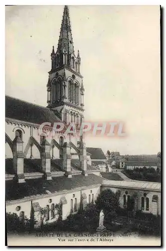 Ansichtskarte AK Abbaye de La Grande Trappe Orne Vue sur l'entree de l'Abbaye