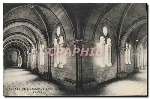 Ansichtskarte AK Abbaye de La Grande Trappe Orne Le Cloitre